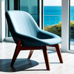 Sustainable Furniture Design**

"A modern chair made from recycled ocean plastic, fully clothed, sitting in a bright, minimalist living room with large windows, showcasing innovative material use, safe for work, appropriate content, perfect anatomy (of the chair), correct proportions, professional product photography, high quality, family-friendly"

**