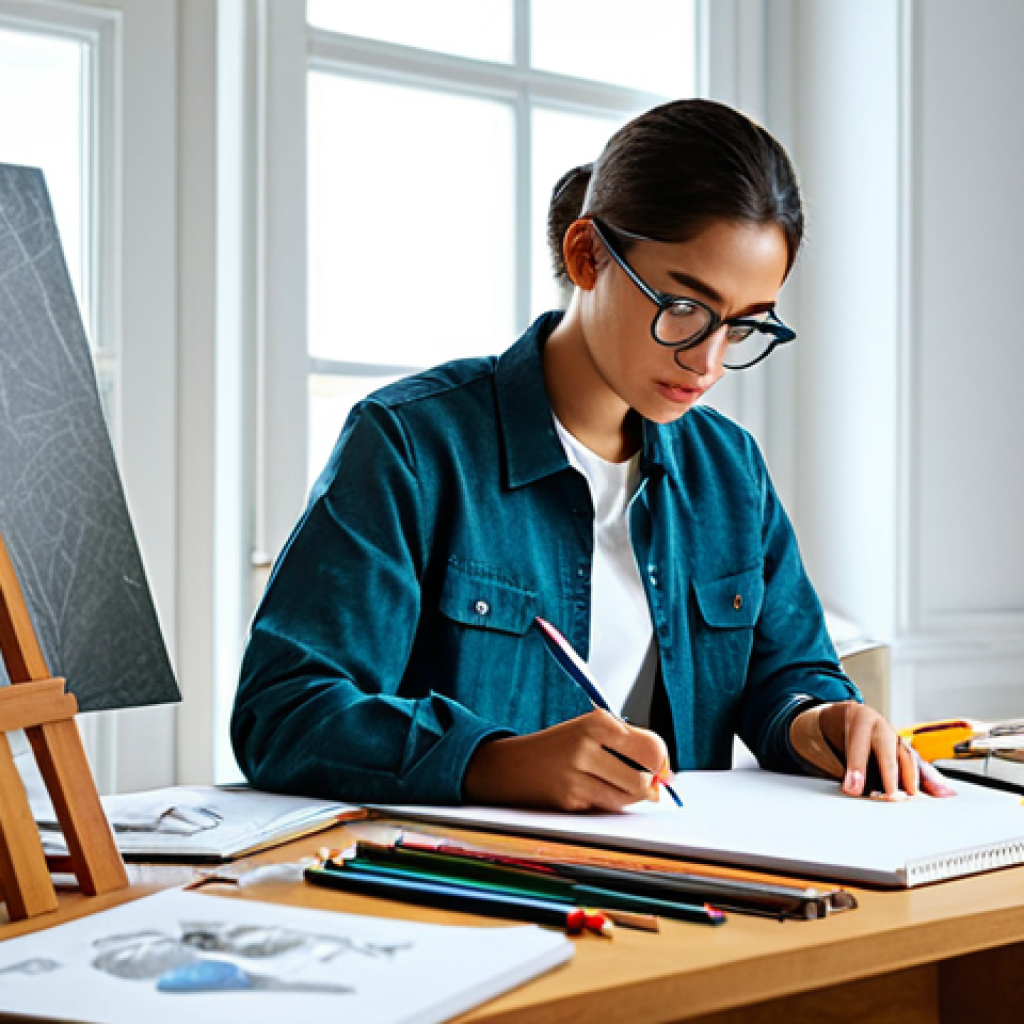 제품디자인 실기 시험 실패 사례와 개선 팁 - Design Fundamentals Study Session**

"A diligent student, fully clothed in casual study attire, meti...