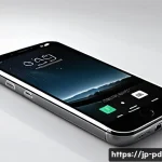 제품디자인 전문 용어 정리 - A sleek modern smartphone design concept showcasing a smooth, rounded form with an ergonomic grip, f...