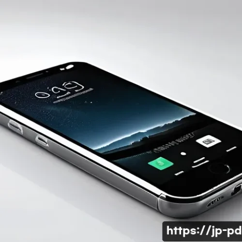 제품디자인 전문 용어 정리 - A sleek modern smartphone design concept showcasing a smooth, rounded form with an ergonomic grip, f...