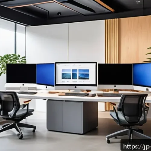 제품디자인에서의 CAD 활용 사례 - A modern Japanese design studio with a diverse team collaborating remotely using cloud-based CAD sof...