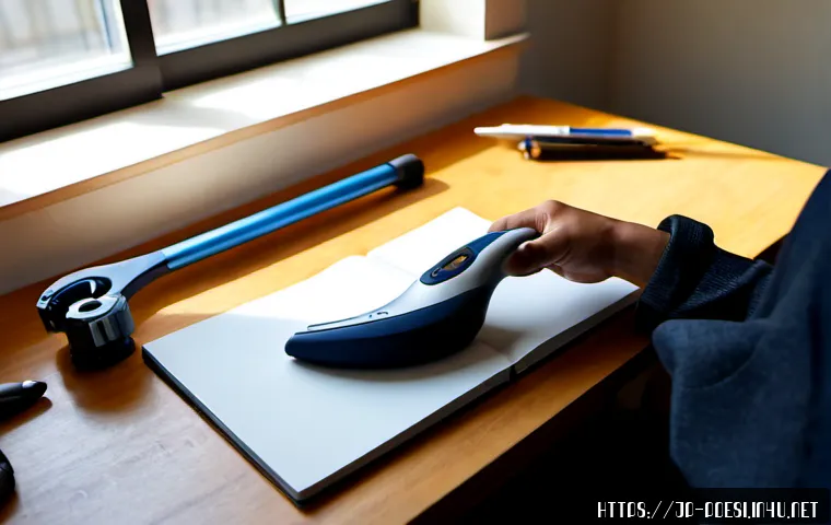 제품디자인 실무 사례와 배운 점 - Photorealistic product design workshop scene, Japanese industrial designer carefully comparing two u...
